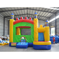 Structure gonflable multi-activités avec toboggan, château gonflable commercial en PVC pour les écoles, les garderies et les événements communautaires