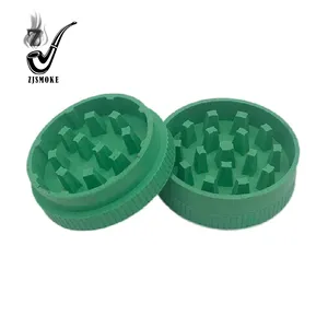 Custom Logo New Smoking Accessories Manual Plastic Tobacco Spice Herb Grinder Crusher Spice For Smoking