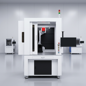 Neue 600*600 Großformat 3D-Spiegelfaser-Lasermarkiermaschine DXF/AI/DWG/DST/LAS Unterstützung EZCAD Hochgeschwindigkeit für Automobilteile - Product Image 1