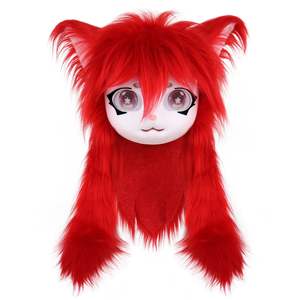 Smileternit Dierenkop Kat Fursuit Gesneden Masker Halloween Maskerade Kostuum Rekwisieten - Product Image 3