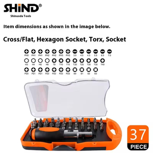 Jeu de tournevis à cliquet manuel multifonctionnel Shinoda, <span class=keywords><strong>outil</strong></span> à main ergonomique avec plusieurs embouts pour la réparation domestique et le bricolage - Product Image 4