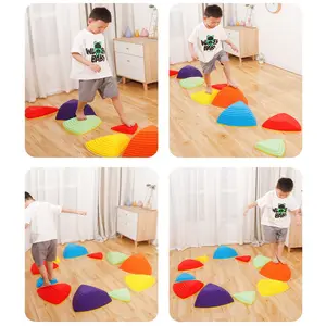 Body Sensory Training Equipment For Kids River Crossing Stone Balance Board Children Exercise Bridge Stones