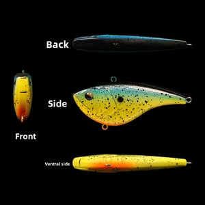 Nouvel Arrivage Leurres VIB Rigides 8cm 21g, 8 Couleurs, Yeux 3D, Lancer Longue Distance, Appâts Sonores pour Brochet, Blackfish, Poisson Mandarine - Product Image 5