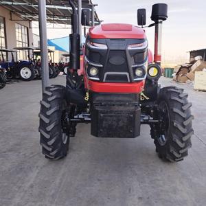 Red 4WD Wheel Tractor TT604 Gear Drive Farm Machinery High Productivity Engine Powered - Product Image 3