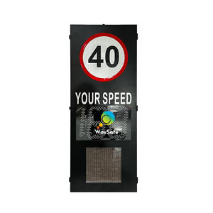 Panneau de signalisation de vitesse solaire P10 le plus populaire en Arabie Saoudite, utilisé pour détecter la vitesse des véhicules et alerter les conducteurs - Product Image 1