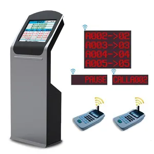 Senke free standing banca di aeroporto self service ticket dispenser touch screen chiosco coda di sistema di gestione