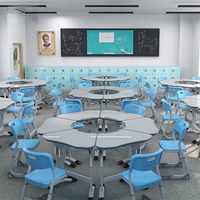 Bureau d'apprentissage modulaire pour salle de classe avec réglage en hauteur par les fabricants