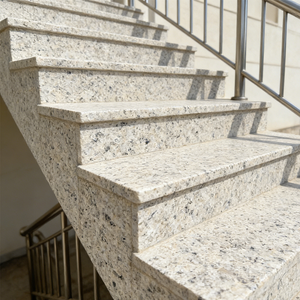 Dalle de granit blanc soleil poli, pierre naturelle moderne de qualité supérieure, découpée sur mesure, durable pour cuisine, salle de bain et extérieur - Product Image 4