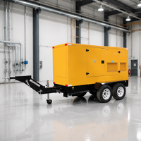 Générateurs diesel montés sur remorque 90KW 100KW 150KVA 200KW 250KVA Générateur diesel portable triphasé Pays-Bas Télécommande