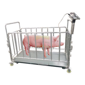 Vieh elektronische Boden waage mit Rädern 1,5 m Anti-Shake elektronische Waage Schweine rinder Tier gewichts waage - Product Image 1