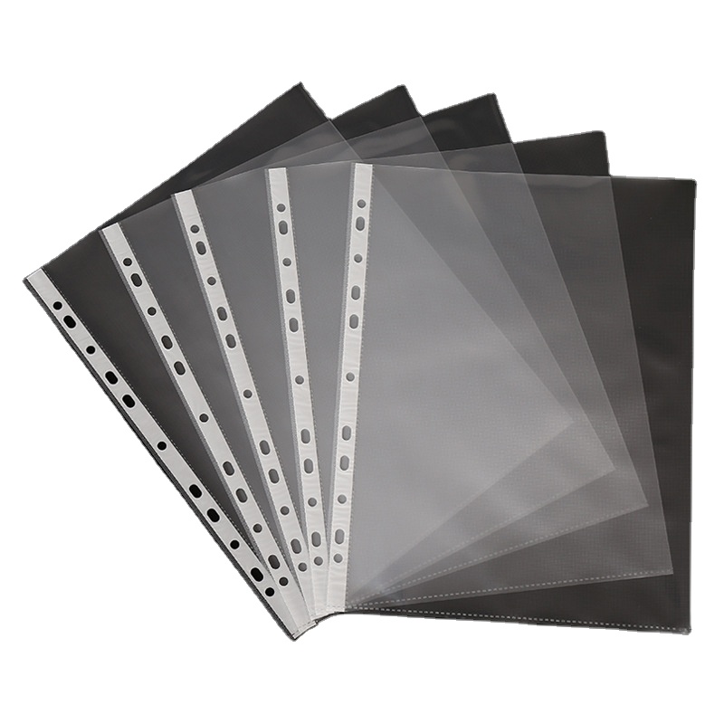 ルーズリーフ11穴A4紙ファイルフォルダー8C透明PP防水