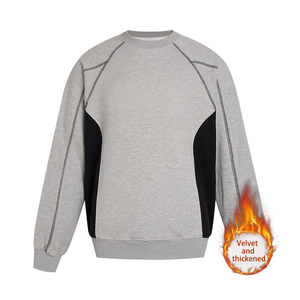 Produttori di abbigliamento all'ingrosso abbigliamento personalizzato 420 grammi manica lunga <span class=keywords><strong>felpa</strong></span> girocollo da <span class=keywords><strong>uomo</strong></span> foderata in <span class=keywords><strong>pile</strong></span> - Product Image 3