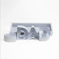Bonudy Nouveau Luxe Hommes Fête des Pères Cadeau Papier Cadeau Ensembles Papa Fleur Boîte D'emballage Pour Papa