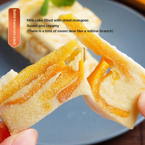 Pasteles de <span class=keywords><strong>Mango</strong></span> Seco Postre de sabor dulce Pasteles hechos a mano saludables Paquete de bocadillos lácteos para niños en caja al por mayor - Product Image 4