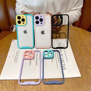 Pour <span class=keywords><strong>Samsung</strong></span> Galaxy M53 M33 <span class=keywords><strong>5G</strong></span> M23 F23 A32 <span class=keywords><strong>5G</strong></span> <span class=keywords><strong>S20</strong></span> <span class=keywords><strong>FE</strong></span> Armor contraste couleur transparence clair militaire antichoc coques de téléphone portable - Product Image 2