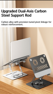 <span class=keywords><strong>Support</strong></span> de refroidissement en alliage d'aluminium argenté coussin d'air réglable accessoire de ventilateur <span class=keywords><strong>ventilé</strong></span> pour refroidisseur de jeu ordinateur portable tablette <span class=keywords><strong>PC</strong></span> supports - Product Image 3