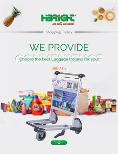 รถเข็นกระเป๋าเดินทางไฮไบรท์ แอดเวอร์ไทซิ่ง สำหรับใช้ในสนามบินและพื้นที่สาธารณะ - Product Image 2