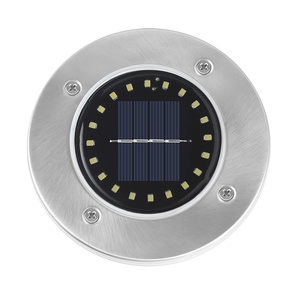 Solar Powered Lawn <b>Light</b> 8 LED Stainless Steel Outdoor IP65 Rainproof Ground <b>Plug</b> Grass Lamp Courtyard Garden Villa - Product Image 1