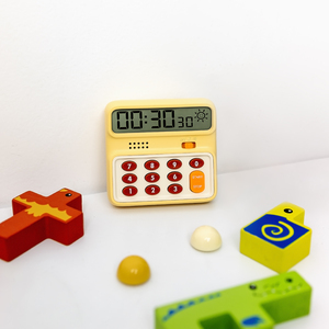 Mini estudiantes Pomodoro temporizadores Mini <span class=keywords><strong>10</strong></span> minutos cuenta regresiva temporizador pequeño Amarillo Blanco Fitness gimnasio temporizador reloj - Product Image 1