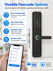 Original Manufacture Tuya Wifi Smart <strong>Door</strong> Lock Biometric Electronic Digital Fingerprint Smart <strong>Door</strong> Lock for Wooden <strong>Door</strong> - Product Image 5