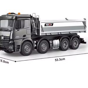 New Huina SJY-1536pro Alloy <b>Remote</b> <b>Control</b> 1:14 Full Proportion Wheel Heavy-Duty Engineering Dump <b>Truck</b> Mixer <b>Truck</b> Toy 12CH - Product Image 4