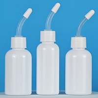 Flacon compte-gouttes en plastique avec embout en silicone souple pour le nettoyage des oreilles des animaux de compagnie