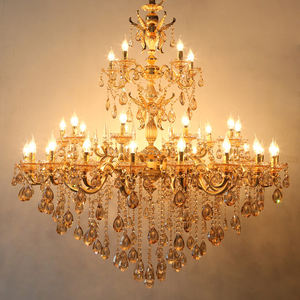 Lustre décoratif en cristal Led Mariage Salon Villa Décoration Lustre en verre - Product Image 5