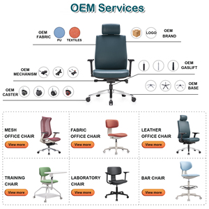 เก้าอี้สำนักงานที่ทันสมัยตามหลักสรีรศาสตร์เก้าอี้หนังตาข่ายปรับได้เก้าอี้หมุนสำหรับใช้ในบ้านสำนักงาน - Product Image 4