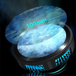 Hiển thị kỹ thuật số nhanh chóng làm mát bán dẫn điện thoại Cooler với vòng ánh sáng & Magnetic Clip đứng 2-in-1 cho chơi game điện thoại thông minh - Product Image 3