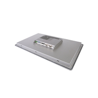PC industriel robuste avec écran tactile capacitif de 21,5 pouces, processeur I5 6200U, DDR4 8 Go embarqué, 4 ports USB, 2 ports LAN, 2 ports COM, compatible Win7, Win10, Linux, large plage de tension