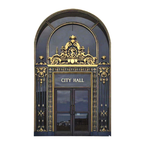 Portes <span class=keywords><strong>d</strong></span>'<span class=keywords><strong>entrée</strong></span> en acier forgé PHIPULO PPD Security Home, design moderne, nouvelle grille en fer, garantie 5 ans, antivol - Product Image 3