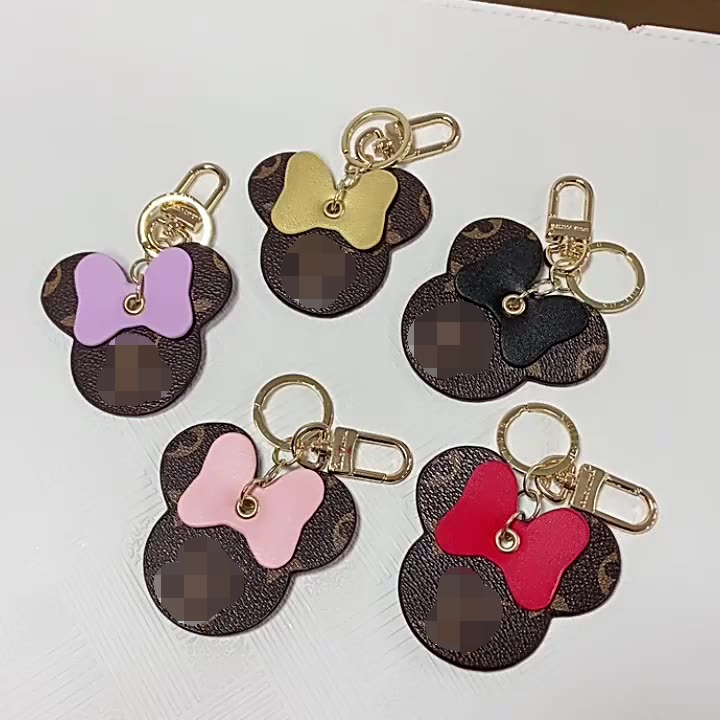 Xinxing 2021 модный новый симпатичный Роскошный брелок из натуральной кожи женский брелок аксессуары кожаный брелок с Микки Маусом