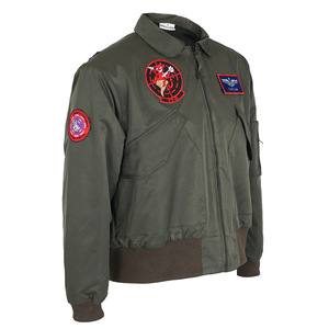 Veste d'aviateur pour homme Ecowalson, costume d'<span class=keywords><strong>Halloween</strong></span> pour adulte, veste en polyester épaisse pour jeu de rôle, costume <span class=keywords><strong>Top</strong></span> <span class=keywords><strong>Gun</strong></span> pour homme - Product Image 4