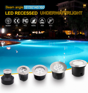 IP68 Recessed 316SS ED Swimming Pool Inground <strong>Light</strong> RGB Underground <strong>Underwater</strong> Lighting 6W/9W/18W/24W - Product Image 6