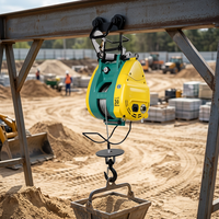 Nouvelle grue électrique 220V, 30m de câble en acier, 0,5 tonne, télécommande, mini grue suspendue portable pour entrepôt et logistique