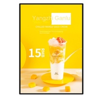Panneau publicitaire LED rectangulaire en aluminium ultra-mince mural pour ascenseur, pour affichage lumineux de menus et commandes