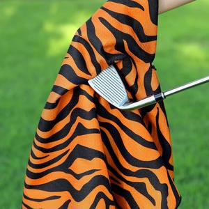 Toalla de mano de microfibra para palo de Golf, toalla de mano suave con estampado personalizado por sublimación, Clip colgante - Product Image 3