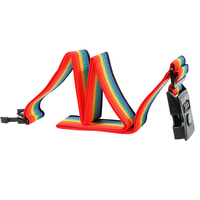 Dive sky — ceinture de bagage, arc-en-ciel coloré, ajustable, de haute qualité, avec serrure TSA
