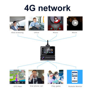 Android 10.0 New 4 gam LTE3 inch <span class=keywords><strong>Mini</strong></span> Dash Cam dual cam phía trước và bên trong kỷ lục ADAS GPS xe máy ảnh màn hình cảm ứng Sim Car <span class=keywords><strong>DVR</strong></span> - Product Image 4