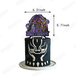 Decoraciones <span class=keywords><strong>de</strong></span> Fiesta <span class=keywords><strong>de</strong></span> Superhéroe Pantera Negra, Globos <span class=keywords><strong>de</strong></span> Papel, Pancarta, Adornos para Pastel, Artículos para Fiestas <span class=keywords><strong>de</strong></span> <span class=keywords><strong>Cumpleaños</strong></span> <span class=keywords><strong>de</strong></span> Uso Interior - Product Image 4