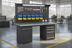 Armoire à outils en métal moderne robuste personnalisable, 3 tiroirs, rangement antistatique, capacité de charge de 1000 kg, multifonctionnelle pour <span class=keywords><strong>garage</strong></span> - Product Image 3