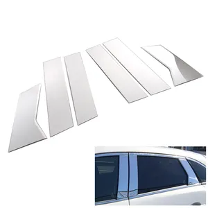 6 Pieces Factory Car Exterior Accessories Chrome Window Pillar Cover For Mazda Cx-3