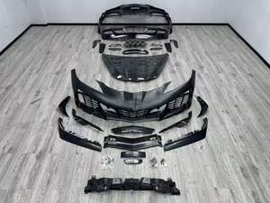 Kits de carrosserie pour <span class=keywords><strong>Chevrolet</strong></span> <span class=keywords><strong>Corvette</strong></span> C8 Z06 2023-2024, pare-chocs avant et arrière, diffuseur, capot en fibre de carbone - Product Image 3