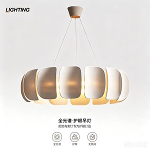โคมไฟเพดาน LED ทรงกลมแบบเต็มสเปกตรัม ดีไซน์ถนอมสายตา เหมาะสำหรับห้องนั่งเล่น ห้องนอน ร้านอาหาร และโรงแรม - Product Image 1