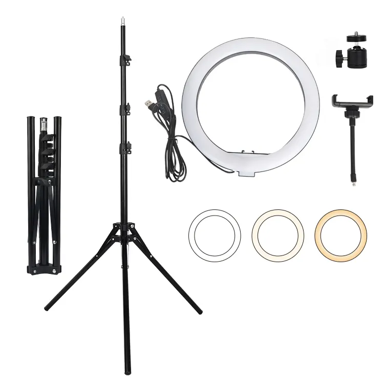 Photography Photo Studio 160Cm Anti Folding Lamp Stand With 10Inch Ringlight