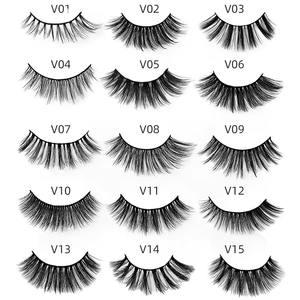 Crea tu propia marca al por mayor Vegan Wispy Natural Lashes Boxes Faux Mink Full Strip Pestañas Pestanas Postizas - Product Image 6