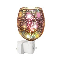 Petit diffuseur de cire 3D électrique à brancher, chauffe-bougie, brûleur d'arômes avec veilleuse pour chambre à coucher