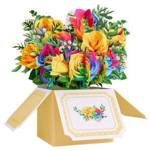 Tarjetas de Felicitación Pop-Up 3D con Ramo de Flores y Colibrí para Cumpleaños, Aniversario, Día de la Madre, Productos para Dropshipping 2026 - Product Image 2