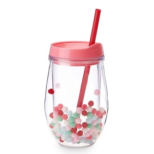 Vaso PS con forma <span class=keywords><strong>de</strong></span> huevo en U <span class=keywords><strong>de</strong></span> 12 oz, <span class=keywords><strong>de</strong></span> doble capa, a prueba <span class=keywords><strong>de</strong></span> fugas, creativo, <span class=keywords><strong>de</strong></span> gran capacidad, para venta directa transfronteriza <span class=keywords><strong>de</strong></span> fabricante - Product Image 4