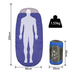 <span class=keywords><strong>Sac</strong></span> <span class=keywords><strong>de</strong></span> <span class=keywords><strong>couchage</strong></span> d'hiver en polyester imperméable extra large E-RIKE Factory, sacs <span class=keywords><strong>de</strong></span> <span class=keywords><strong>couchage</strong></span> gonflables thermiques personnalisés pour l'extérieur - Product Image 2